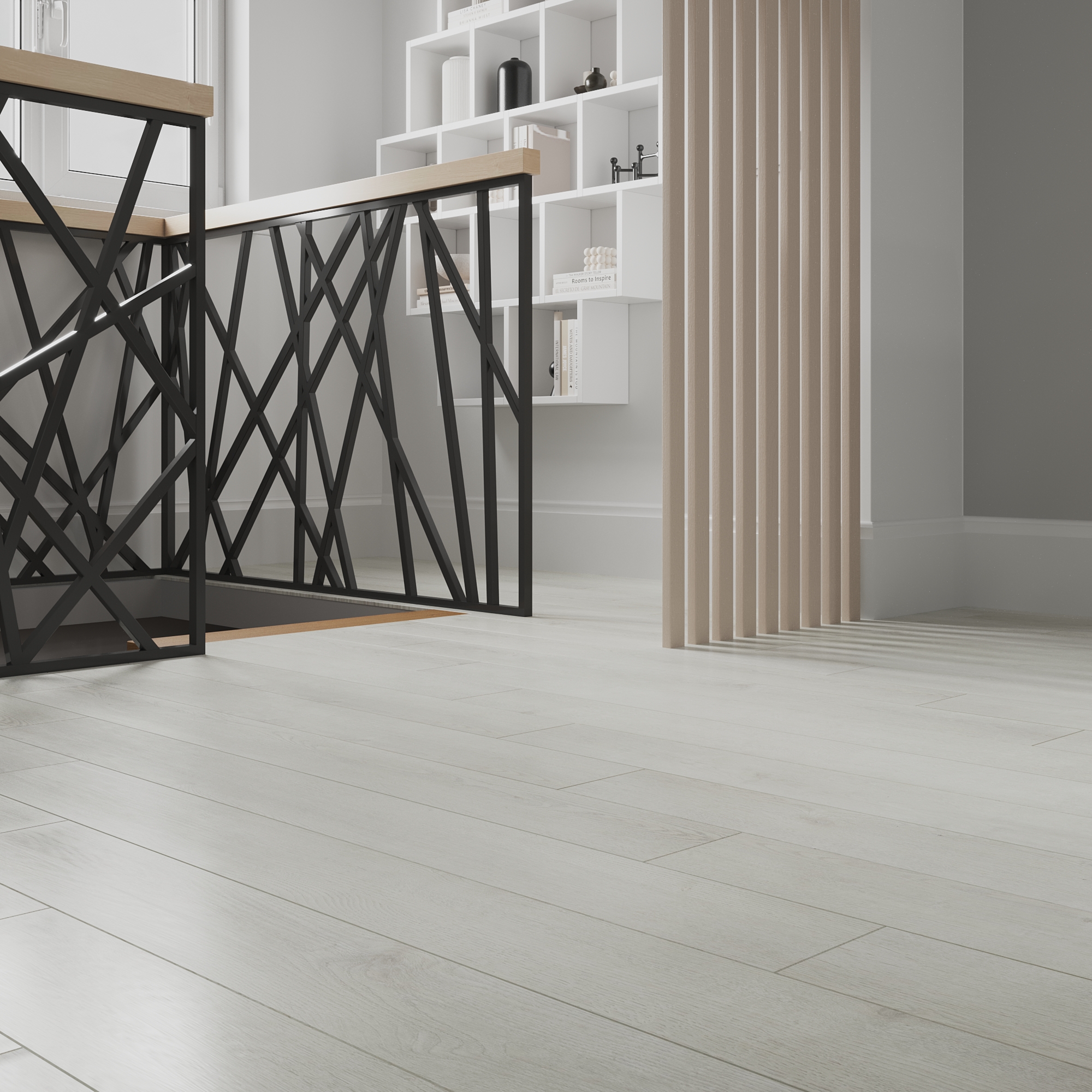 Дизайнерский интерьер лаундж-зоны на втором этаже